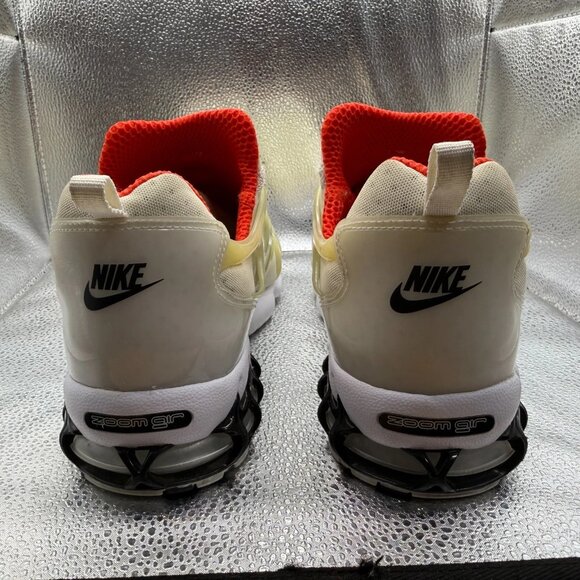 Size 9.5 Nike Air Zoom Spiridon Kukini x Stussy White Black Sneakers CJ9918-100 - Picture 10 of 14